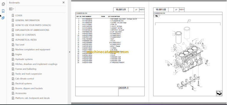 KOBELCO 260SR-3 Tier IV PARTS CATALOG