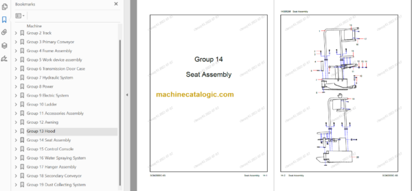 SANY SCM2000C-8S PARTS BOOK