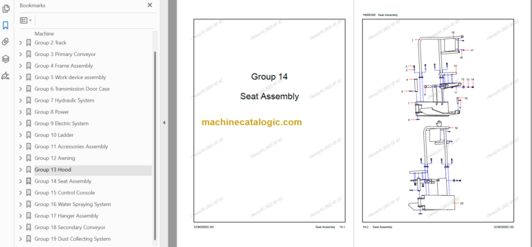 SANY SCM2000C-8S PARTS BOOK