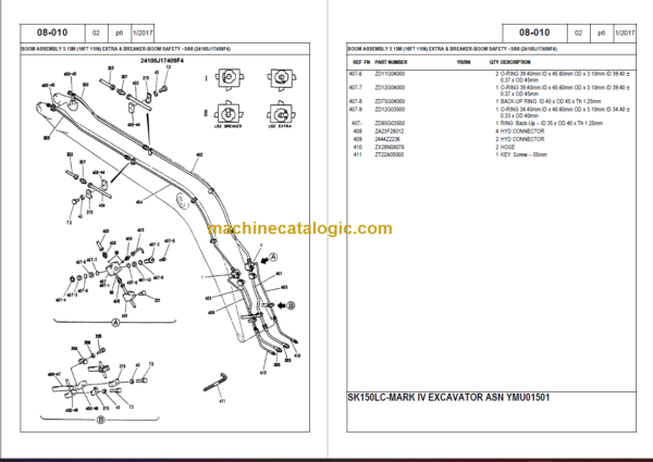 KOBELCO SK150LC PARTS MANUAL