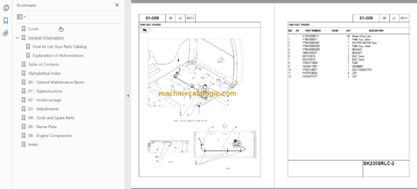 KOBELCO SK235SRLC-2 PARTS CATALOG