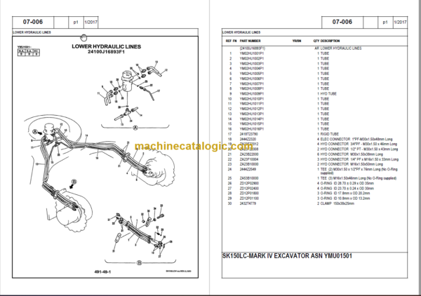 KOBELCO SK150LC PARTS MANUAL