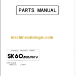 KOBELCO SK60 MARK V PARTS MANUAL
