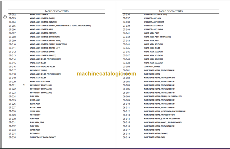 KOBELCO 50SR-3 PARTS CATALOG