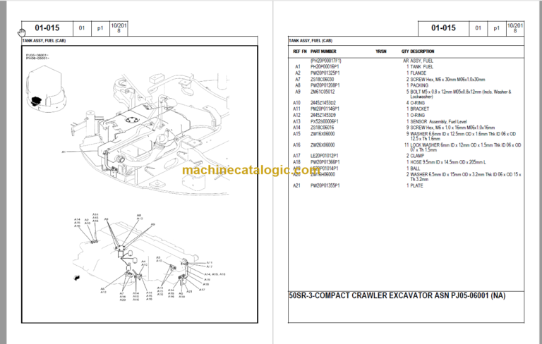 KOBELCO 50SR-3 PARTS CATALOG