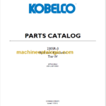 KOBELCO 230SR-3 Tier IV PARTS CATALOG FR