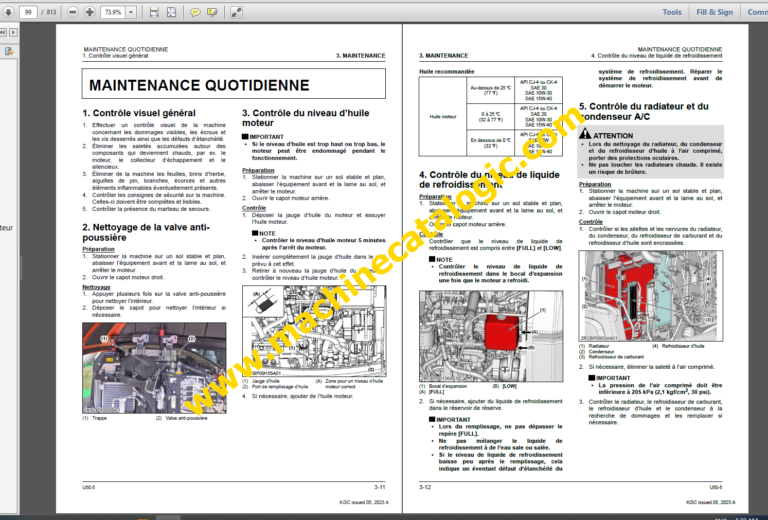 U50-5 Manuel D’atelier