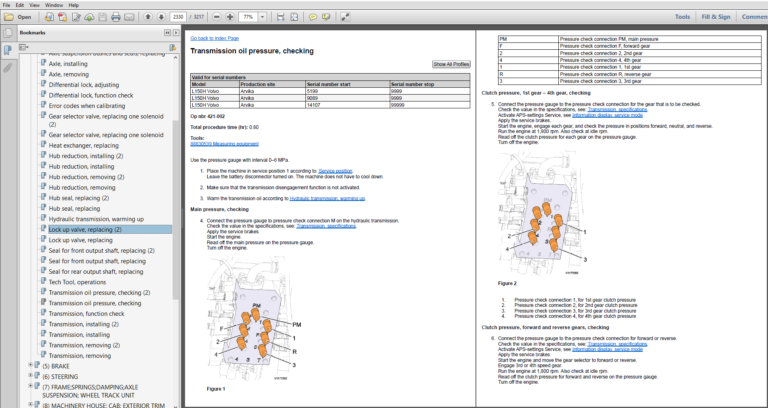 Volvo Wheel Loader Service and Parts Manual