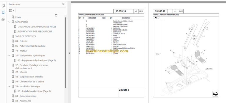 KOBELCO 230SR-3 Tier IV PARTS CATALOG FR