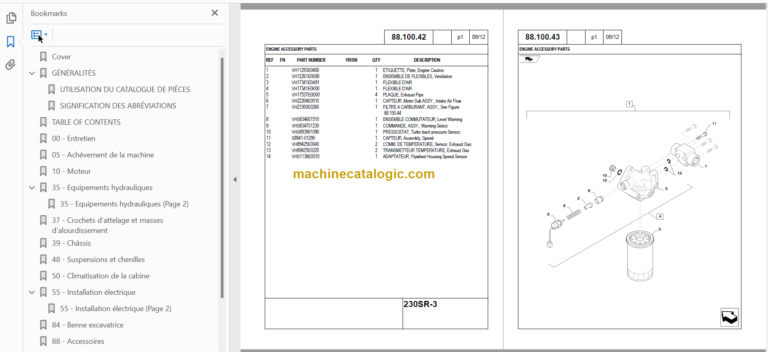 KOBELCO 230SR-3 Tier IV PARTS CATALOG FR