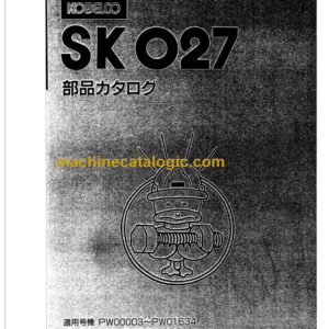 KOBELCO SK027 PARTS MANUAL