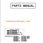 KOBELCO SK235SR-1E SK235SRLC-1E PARTS MANUAL