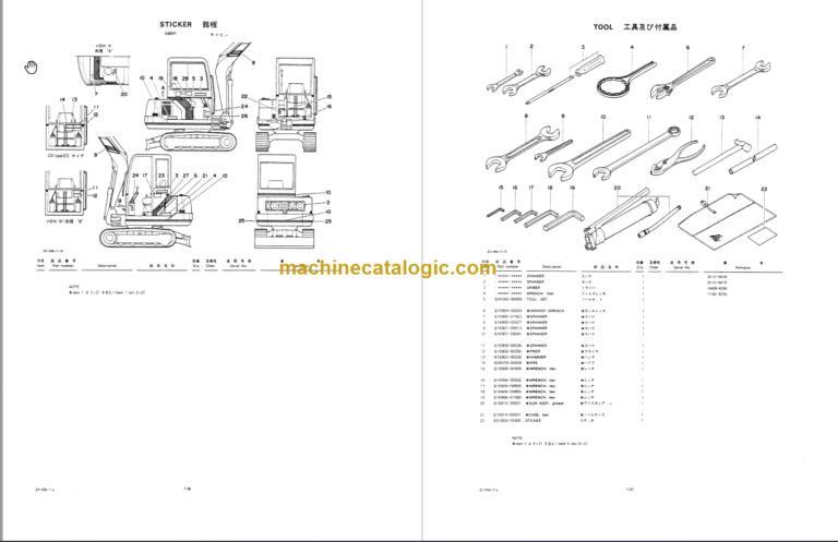 KOBELCO SK027 PARTS MANUAL