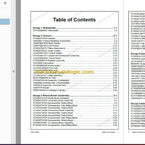 SANY STH1256A PARTS BOOK
