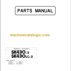 KOBELCO SK430-3 SK430LC-3 PARTS MANUAL