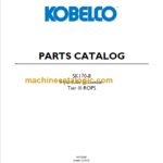 KOBELCO SK170-8 TIER 3 ROPS PARTS CATALOG