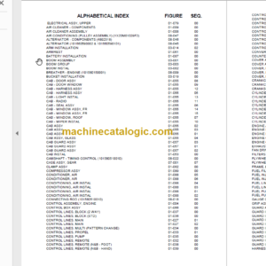 KOBELCO SK170-8 TIER 3 ROPS PARTS CATALOG