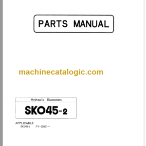 KOBELCO SK045-2 PARTS MANUAL