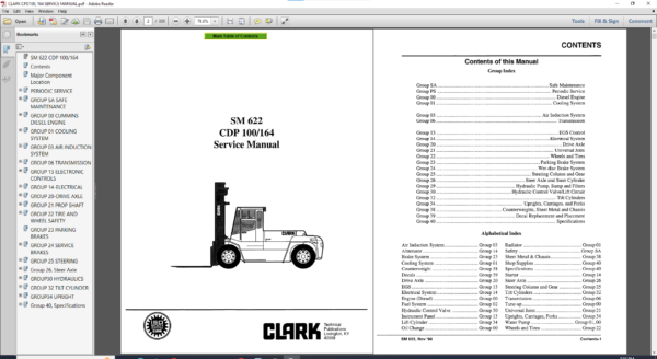 CLARK PDF MANUAL SET (Europe)