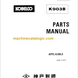 KOBELCO K903B PARTS MANUAL