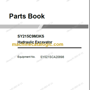 SANY SY215 Parts Book