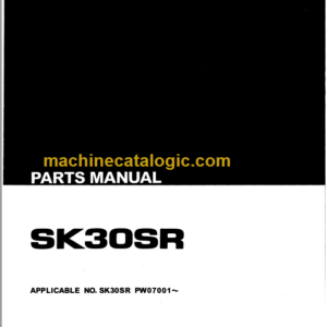 KOBELCO SK30SR PARTS MANUAL