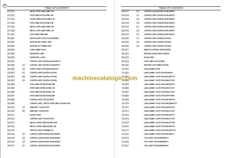 KOBELCO K905 K905LC PARTS MANUAL