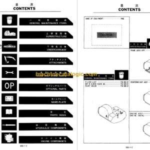 KOBELCO SK100 SK100L MARK V PARTS MANUAL