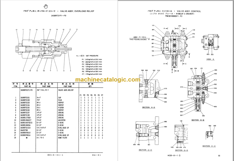 KOBELCO SK100 SK100L MARK V PARTS MANUAL