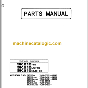 KOBELCO SK210-6E SK210LC-6E PARTS MANUAL