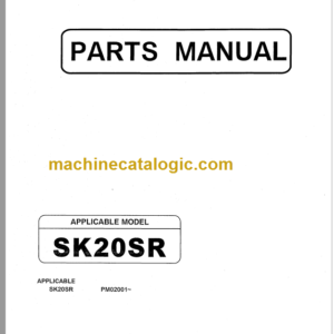 KOBELCO SK20SR PARTS MANUAL