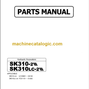 KOBELCO SK310-2 SK310LC-2 PARTS MANUAL