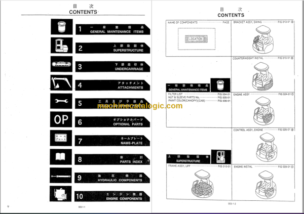 KOBELCO SK20SR PARTS MANUAL