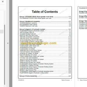 SANY STG230C-8 Parts Book