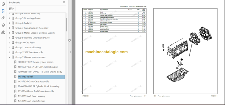 SANY STG230C-8 Parts Book