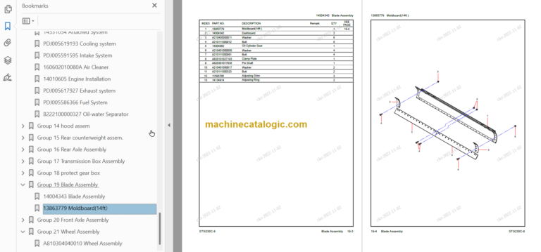 SANY STG230C-8 Parts Book