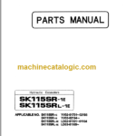KOBELCO SK115SR-1E SK115SRL-1E PARTS MANUAL