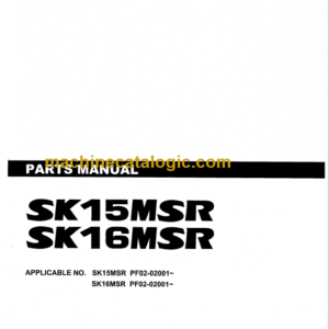 KOBELCO SK15MSR SK16MSR PARTS MANUAL