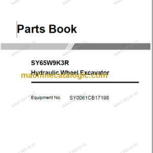 SANY SY65W Parts Book