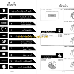 KOBELCO SK15MSR SK16MSR PARTS MANUAL