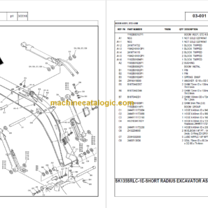 KOBELCO SK135SRLC-1E NA PARTS MANUAL