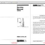 CLARK PDF MANUAL SET PMA-SM-OH (USA)