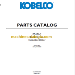 KOBELCO ED150-2 PARTS CATALOG