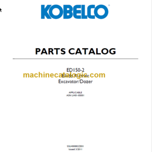 KOBELCO ED150-2 PARTS CATALOG