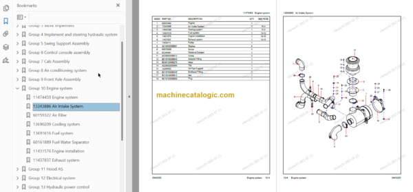 SANY SMG200 PARTS BOOK