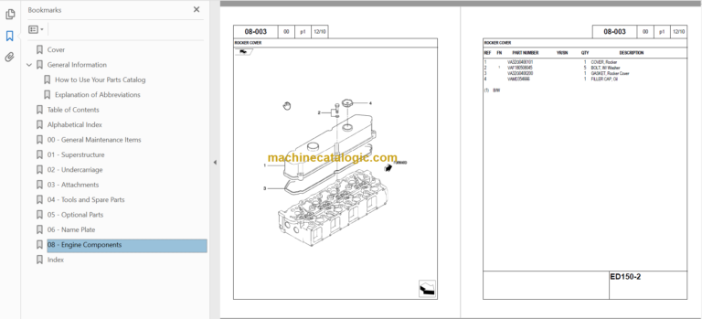 KOBELCO ED150-2 PARTS CATALOG
