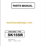 KOBELCO SK15SR PARTS MANUAL