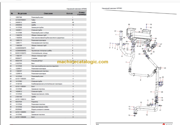 SANY SRT95C Parts book Russian