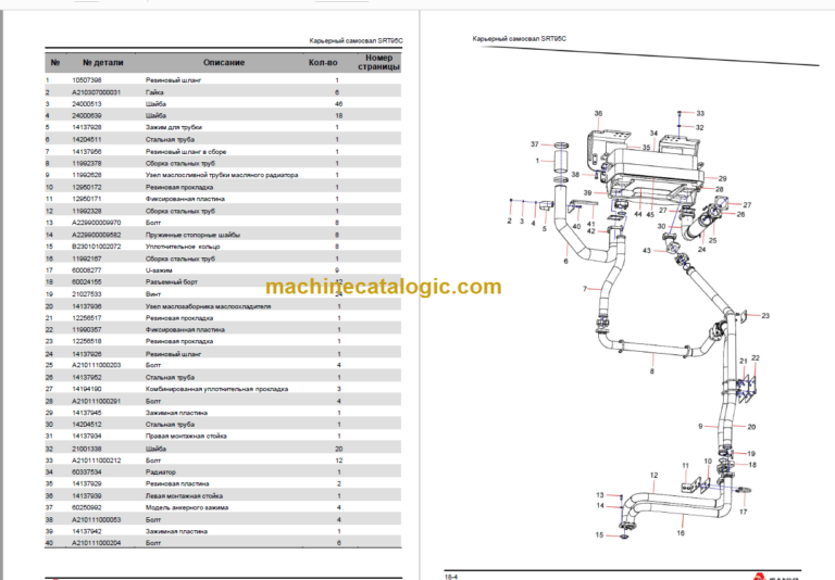 SANY SRT95C Parts book Russian