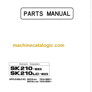 KOBELCO SK210-6ES SK210LC-6ES PARTS MANUAL